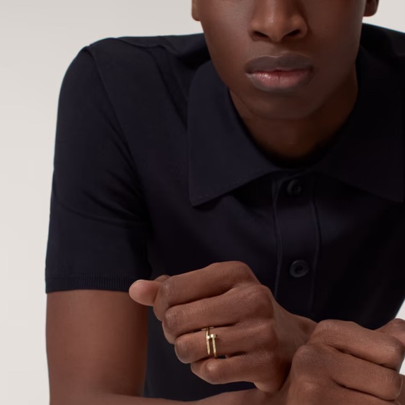 Designer Style Gold Plated Unisex Fashion Ring- Size 7 - Picture 5 of 15